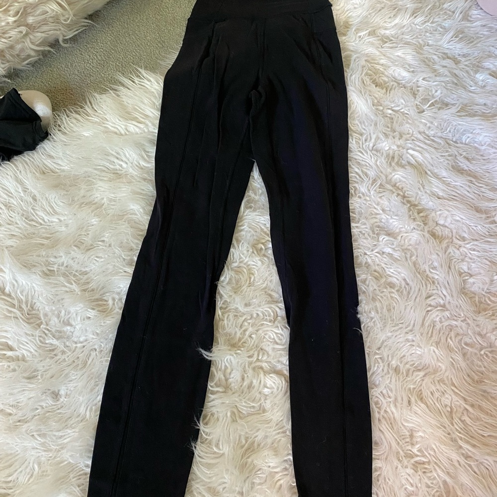 high waisted Lululemon black leggings